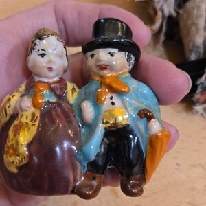 Vintage Ceramic Couple Figurine